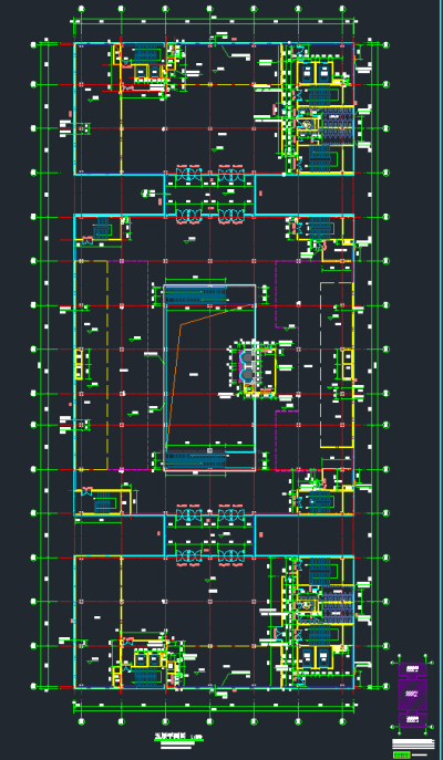 现代幕墙式多层商业建筑施工图，商业建筑CAD施工图纸下载