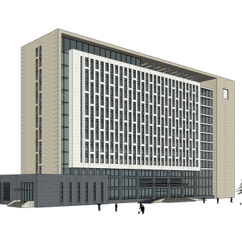 现代酒店草图大师模型，酒店sketchup模型免费下载