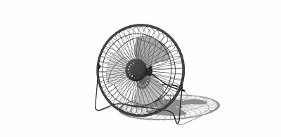 现代家用电风扇草图大师模型，电风扇su模型下载
