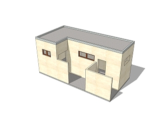 <em>现代公共厕所</em>草图大师模型，<em>公共厕所</em>su模型下载