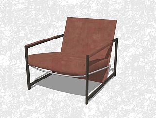 现代创意<em>小</em>座椅sketchup模型，休闲椅草图大师模型下载