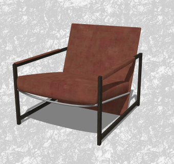 现代创意小座椅sketchup模型，休闲椅草图大师模型下载