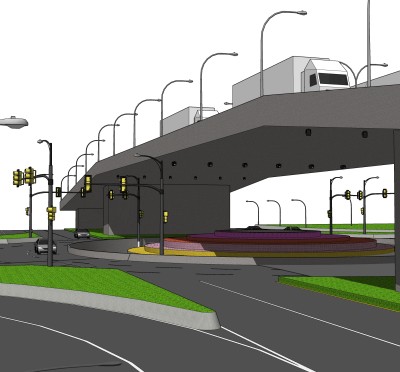 城市立交桥草图大师模型下载，sketchup桥su模型分享