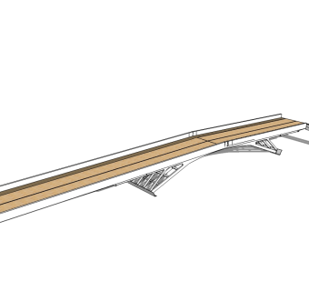 现代高架桥草图大师模型，高架桥sketchup模型下载