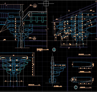  寺庙CAD施工图，寺庙CAD建筑图纸下载