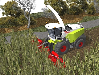现代农业机械设备skb文件，农用机械skp模型下载