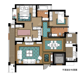 归心苑家装设计完整CAD施工图，高清效果图，实景图下载