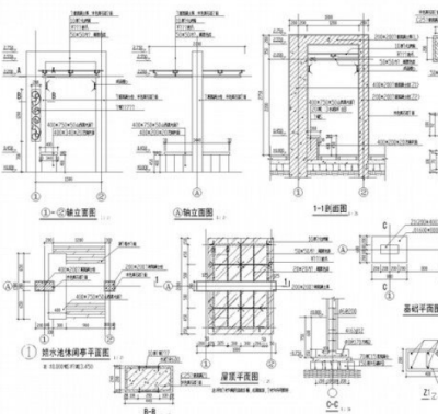 园林景<a href=https://www.yitu.cn/su/7053.html target=_blank class=infotextkey>亭</a>施工详图