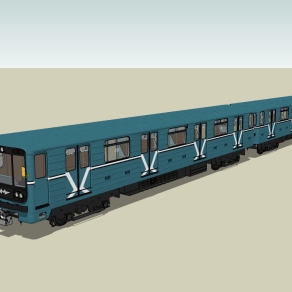 现代地铁草图大师模型，地铁sketchup模型