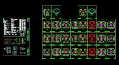 精装别墅全套电气施工图CAD图纸
