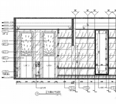 [晋江]某大型<a href=https://www.yitu.cn/su/6794.html target=_blank class=infotextkey>商场</a><a href=https://www.yitu.cn/sketchup/dianti/index.html target=_blank class=infotextkey><a href=https://www.yitu.cn/sketchup/diantizoulang/index.html target=_blank class=infotextkey>电梯</a></a>间<a href=https://www.yitu.cn/su/7590.html target=_blank class=infotextkey>设计</a>立面图