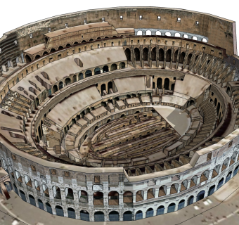 罗马斗兽场草图大师模型下载、罗马斗兽场su模型下载