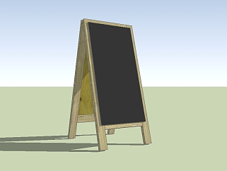现代黑木板草图大师模型，黑木板sketchup模型下载