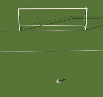 现代足球门草图大师模型，足球门SKB文件下载