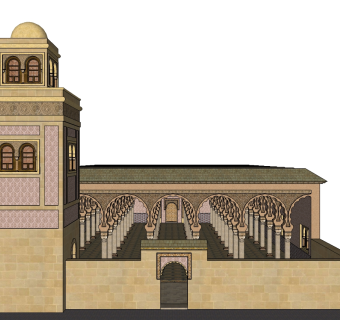 清真寺草图大师模型下载、清真寺su模型下载