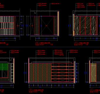 北京鲁能集团优山美地别墅样板间，样板间室内装饰CAD施工图纸下载