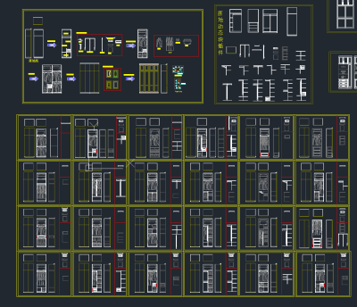 衣柜cad图库，衣柜CAD施工图纸下载