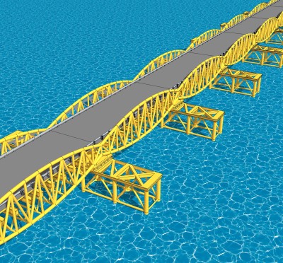 现代桥梁草图大师模型下载，sketchup桥梁su模型分享