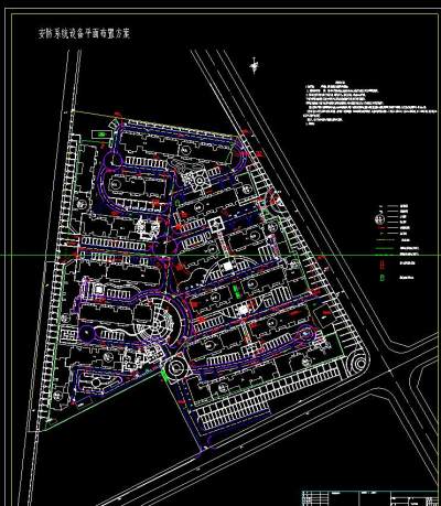 小区室外弱电管网设计图纸CAD图纸