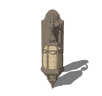 欧式壁灯草图大师模型，壁灯SKB文件下载