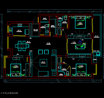 住宅家装CAD施工图，住宅装饰CAD施工图纸下载