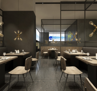 精致饭店CAD施工图，饭店CAD图纸下载