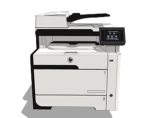  打印机SU模型，大型打印机sketchup模型下载