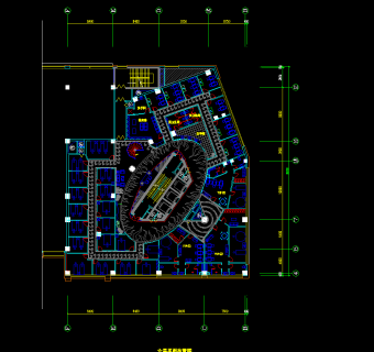 大连凯宝斯基酒店CAD施工图，酒店CAD建筑图纸下载