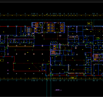 四川14万平中医院电气图，中医院电气CAD施工图纸下载