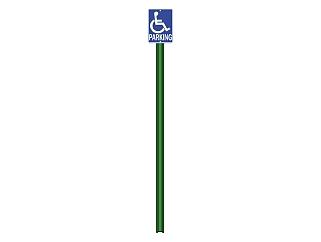现代残疾人标志道路交通标志牌su模型下载、残疾人标志道路交通标志牌草图大师模型下载