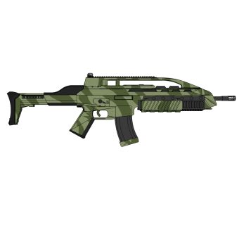 德国H&K-XM8轻型狙击步枪草图大师模型，步枪SU模型下载