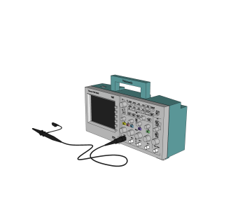 现代泰克示波器su模型下载，示波器草图大师模型