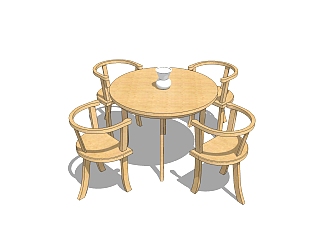 现代<em>休闲桌椅</em>免费su模型，<em>休闲桌椅</em>sketchup模型下载