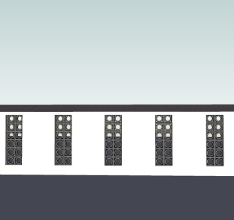 中式围墙院墙草图大师模型skp文件，围墙sketchup模型skp文件下载