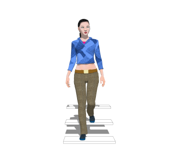 3D真人草图大师模型，人物sketchup模型下载