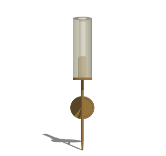 港式轻奢壁灯草图大师模型，北欧壁灯效果图su模型下载