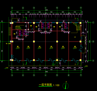 简欧风格商业建筑施工图，商业建筑CAD施工图纸下载