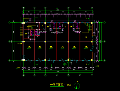 简欧风格商业建筑施工图，商业建筑CAD施工图纸下载