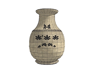 现代陶瓷罐子草图大师模型，陶瓷sketchup模型下载