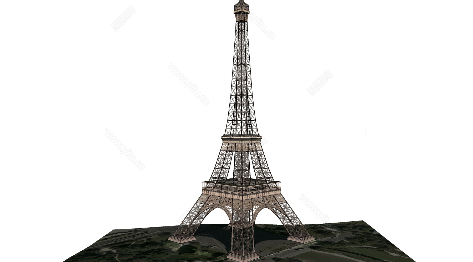 巴黎埃菲尔铁塔模型创