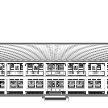 古建筑草图大师模型下载、古建筑su模型下载