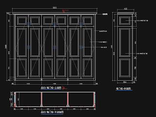 柜子床头柜素材全套CAD图纸，全套柜子CAD施工图下载