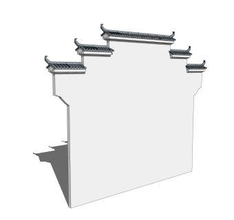 现代墙体草图大师模型，双人床SKP模型下载