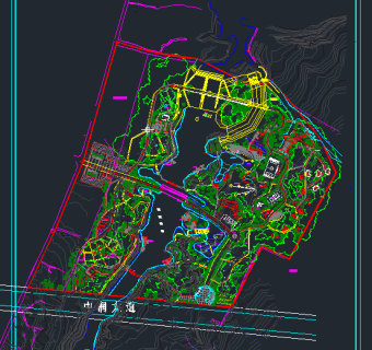 260套公园广场绿化CAD图库，公园CAD建筑图纸下载