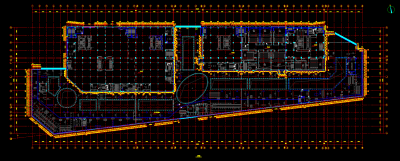 幕墙商业综合体建筑施工图，CAD施工图纸下载