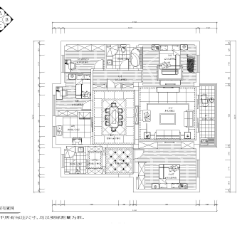 样板间设计施工图CAD图纸dwg文件下载