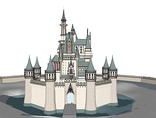 城堡草图大师模型下载、城堡su模型下载