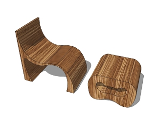户外休闲桌椅sketchup模型下载，户外桌椅草图大师模型