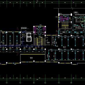 小高层综合楼建筑中央空调工程系统设计施工图，空调CAD设计图纸下载