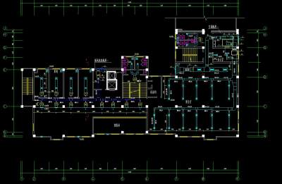 小高层综合楼建筑中央空调工程系统设计施工图，空调CAD设计图纸下载